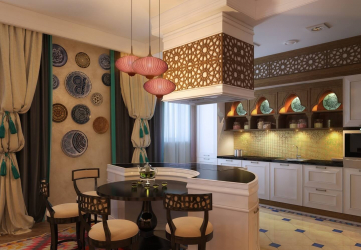 Design em estilo oriental: graça e prazer no interior. 215+ (Fotos) design sofisticado (na cozinha, sala de estar, quarto)