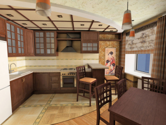 Design em estilo oriental: graça e prazer no interior. 215+ (Fotos) design sofisticado (na cozinha, sala de estar, quarto)