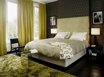 Como fazer um quarto verde interior o melhor lugar para relaxar? 175+ (Fotos) Opções de design (cortinas, papel de parede, paredes)
