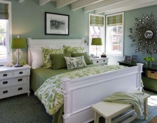 Como fazer um quarto verde interior o melhor lugar para relaxar? 175+ (Fotos) Opções de design (cortinas, papel de parede, paredes)
