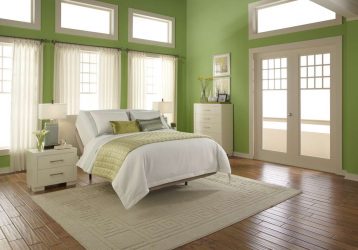 Como fazer um quarto verde interior o melhor lugar para relaxar? 175+ (Fotos) Opções de design (cortinas, papel de parede, paredes)