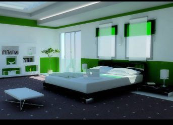 Como fazer um quarto verde interior o melhor lugar para relaxar? 175+ (Fotos) Opções de design (cortinas, papel de parede, paredes)