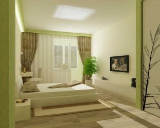 Como fazer um quarto verde interior o melhor lugar para relaxar? 175+ (Fotos) Opções de design (cortinas, papel de parede, paredes)