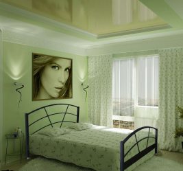 Como fazer um quarto verde interior o melhor lugar para relaxar? 175+ (Fotos) Opções de design (cortinas, papel de parede, paredes)