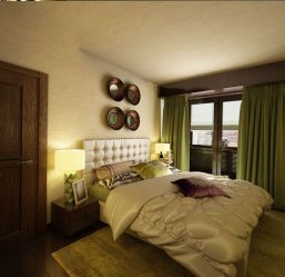 Como fazer um quarto verde interior o melhor lugar para relaxar? 175+ (Fotos) Opções de design (cortinas, papel de parede, paredes)