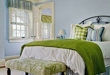 Como fazer um quarto verde interior o melhor lugar para relaxar? 175+ (Fotos) Opções de design (cortinas, papel de parede, paredes)