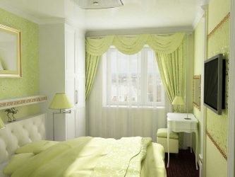 Como fazer um quarto verde interior o melhor lugar para relaxar? 175+ (Fotos) Opções de design (cortinas, papel de parede, paredes)