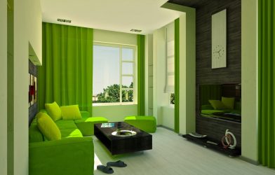 Como fazer um quarto verde interior o melhor lugar para relaxar? 175+ (Fotos) Opções de design (cortinas, papel de parede, paredes)