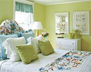Como fazer um quarto verde interior o melhor lugar para relaxar? 175+ (Fotos) Opções de design (cortinas, papel de parede, paredes)