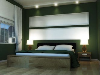 Como fazer um quarto verde interior o melhor lugar para relaxar? 175+ (Fotos) Opções de design (cortinas, papel de parede, paredes)