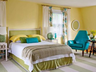 Como fazer um quarto verde interior o melhor lugar para relaxar? 175+ (Fotos) Opções de design (cortinas, papel de parede, paredes)