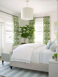Como fazer um quarto verde interior o melhor lugar para relaxar? 175+ (Fotos) Opções de design (cortinas, papel de parede, paredes)