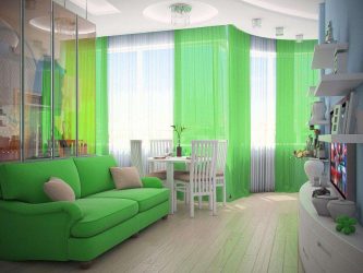 Como fazer um quarto verde interior o melhor lugar para relaxar? 175+ (Fotos) Opções de design (cortinas, papel de parede, paredes)