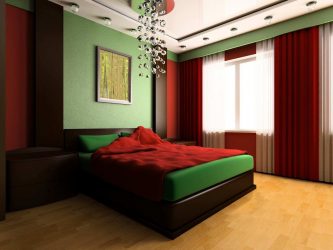 Como fazer um quarto verde interior o melhor lugar para relaxar? 175+ (Fotos) Opções de design (cortinas, papel de parede, paredes)