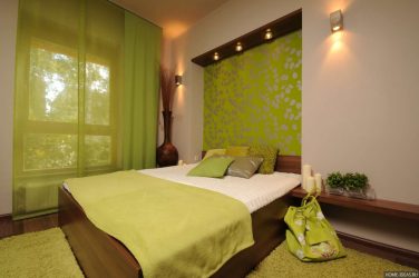 Como fazer um quarto verde interior o melhor lugar para relaxar? 175+ (Fotos) Opções de design (cortinas, papel de parede, paredes)