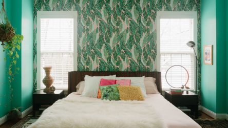 Como fazer um quarto verde interior o melhor lugar para relaxar? 175+ (Fotos) Opções de design (cortinas, papel de parede, paredes)