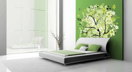 Como fazer um quarto verde interior o melhor lugar para relaxar? 175+ (Fotos) Opções de design (cortinas, papel de parede, paredes)