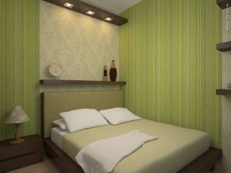 Como fazer um quarto verde interior o melhor lugar para relaxar? 175+ (Fotos) Opções de design (cortinas, papel de parede, paredes)