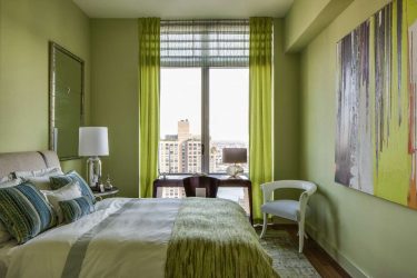 Como fazer um quarto verde interior o melhor lugar para relaxar? 175+ (Fotos) Opções de design (cortinas, papel de parede, paredes)