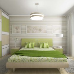 Como fazer um quarto verde interior o melhor lugar para relaxar? 175+ (Fotos) Opções de design (cortinas, papel de parede, paredes)