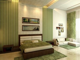 Como fazer um quarto verde interior o melhor lugar para relaxar? 175+ (Fotos) Opções de design (cortinas, papel de parede, paredes)
