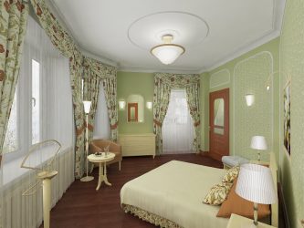 Como fazer um quarto verde interior o melhor lugar para relaxar? 175+ (Fotos) Opções de design (cortinas, papel de parede, paredes)