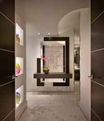Como escolher um espelho no corredor? 235+ (Foto) Idéias de design para decoração (guarda-roupa, penteadeira, cômoda)