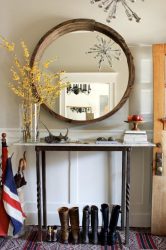 Como escolher um espelho no corredor? 235+ (Foto) Idéias de design para decoração (guarda-roupa, penteadeira, cômoda)