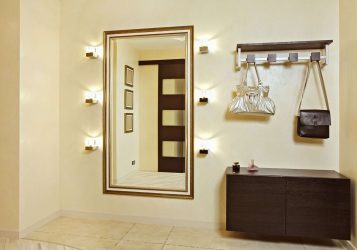 Como escolher um espelho no corredor? 235+ (Foto) Idéias de design para decoração (guarda-roupa, penteadeira, cômoda)
