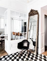 Como escolher um espelho no corredor? 235+ (Foto) Idéias de design para decoração (guarda-roupa, penteadeira, cômoda)