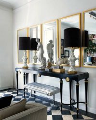 Como escolher um espelho no corredor? 235+ (Foto) Idéias de design para decoração (guarda-roupa, penteadeira, cômoda)