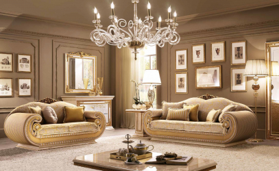 Cor dourada no interior - Design elegante entre luxo e luxo (205+ Foto de cozinha, quarto, sala de estar)