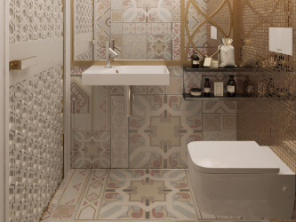 Cor dourada no interior - Design elegante entre luxo e luxo (205+ Foto de cozinha, quarto, sala de estar)
