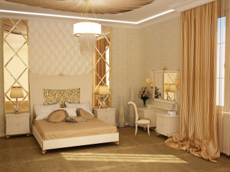 Cor dourada no interior - Design elegante entre luxo e luxo (205+ Foto de cozinha, quarto, sala de estar)