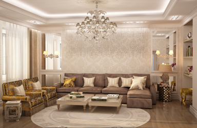 Cor dourada no interior - Design elegante entre luxo e luxo (205+ Foto de cozinha, quarto, sala de estar)