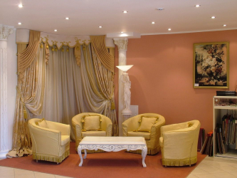 Cor dourada no interior - Design elegante entre luxo e luxo (205+ Foto de cozinha, quarto, sala de estar)