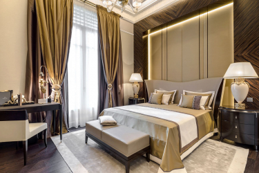 Cor dourada no interior - Design elegante entre luxo e luxo (205+ Foto de cozinha, quarto, sala de estar)