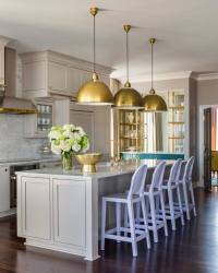 Cor dourada no interior - Design elegante entre luxo e luxo (205+ Foto de cozinha, quarto, sala de estar)