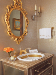 Cor dourada no interior - Design elegante entre luxo e luxo (205+ Foto de cozinha, quarto, sala de estar)
