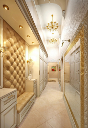 Cor dourada no interior - Design elegante entre luxo e luxo (205+ Foto de cozinha, quarto, sala de estar)