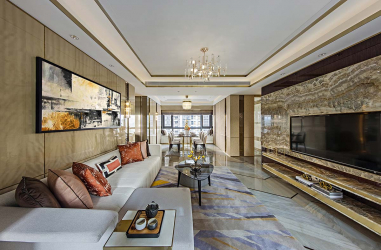 Cor dourada no interior - Design elegante entre luxo e luxo (205+ Foto de cozinha, quarto, sala de estar)