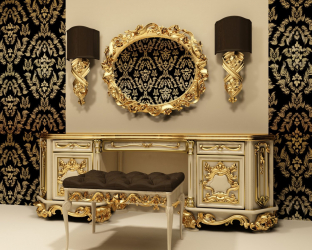 Cor dourada no interior - Design elegante entre luxo e luxo (205+ Foto de cozinha, quarto, sala de estar)