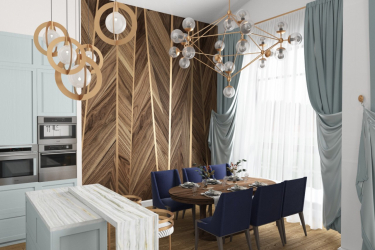 Cor dourada no interior - Design elegante entre luxo e luxo (205+ Foto de cozinha, quarto, sala de estar)