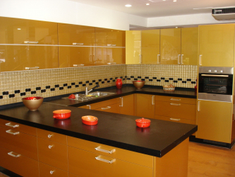Cor dourada no interior - Design elegante entre luxo e luxo (205+ Foto de cozinha, quarto, sala de estar)
