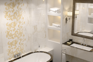 Cor dourada no interior - Design elegante entre luxo e luxo (205+ Foto de cozinha, quarto, sala de estar)