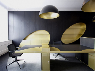 Cor dourada no interior - Design elegante entre luxo e luxo (205+ Foto de cozinha, quarto, sala de estar)