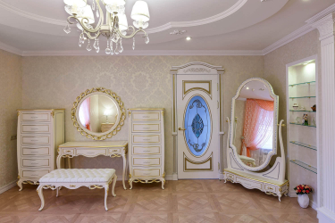 Cor dourada no interior - Design elegante entre luxo e luxo (205+ Foto de cozinha, quarto, sala de estar)